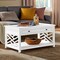 Alaterre Furniture Coventry 36"W Wood Coffee Table with 1-Drawer ANCT13WH - alternate 8